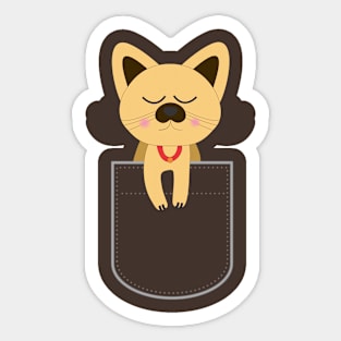 Cat Pocket Sticker